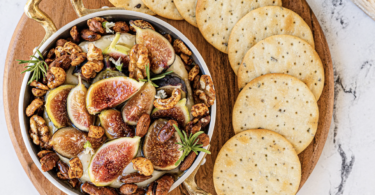 Fig Baked Brie with Crackers, Milton's